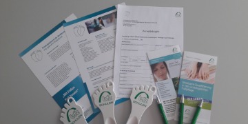 Ausbildungsstart 2021 Informationsmaterial auf einem Tisch